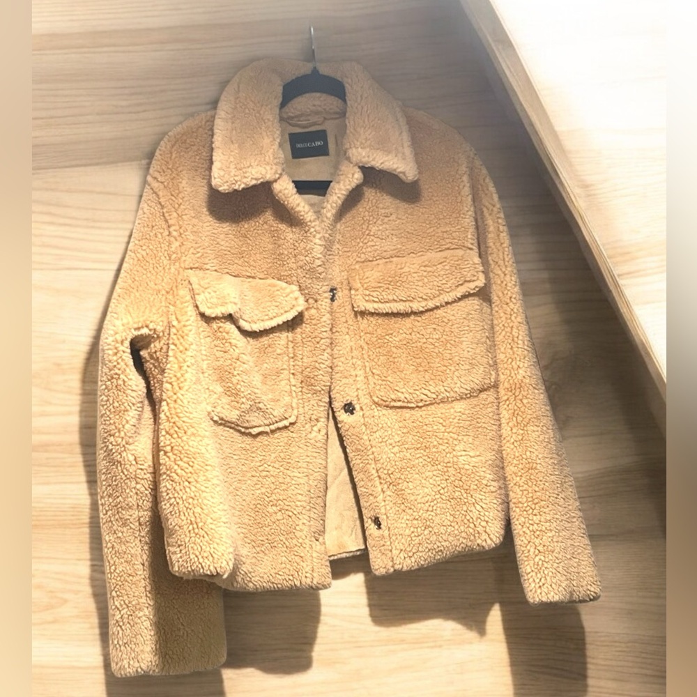 Dolce Cabo Faux Fur Sherpa Jacket Size L - Picture 3 of 4